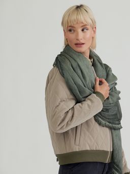 Большой красивый палантин из жатой ткани - Tantino фото 3