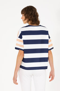 U. S. Polo Assn Женская футболка с круглым вырезом в виде плитки - U.s. polo assn фото 5