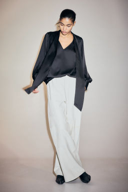 Blusa de gasa con lazada - H&m фото 5