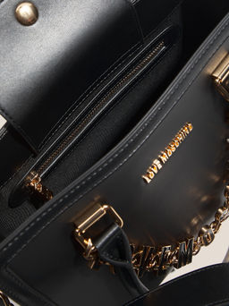 Женский тоут LOVE MOSCHINO DANGLING Артикул 4561260, черный  фото 5