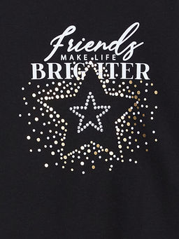 Bisiklet Yaka K?z ?ocuk Ti??rt - Waikiki фото 2