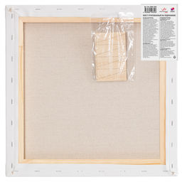 Холст грунтованный на подрамнике VISTA-ARTISTA AMLG-5050 40% полиэстер, 30% лён, 30% хлопок 50 х 50 см 570 г/кв.м 2 шт Слободской крупнозернистый