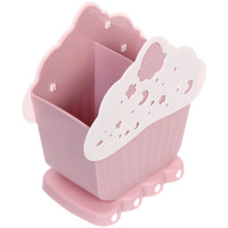 Цена за 2 шт. Подставка для столовых приборов "SEGRETO" 17*19*9,5см 2секции пыльная роза