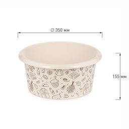 Таз 10,0л "Русская банька" арт.А (М2554)