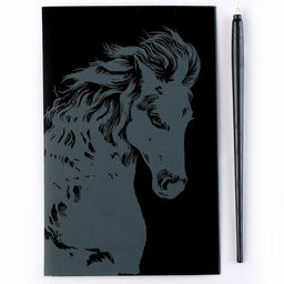 Гравюра Классика малая с эффектом голографик «Белая лошадь»