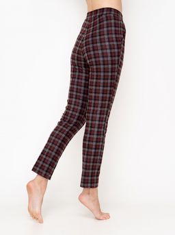 Брюки жен.арт.318-1,серо-бордовые