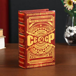 Шкатулка книга-сейф «СССР: деньги храню в советском рубле», дерево, искусственная кожа, 17×11×5 см