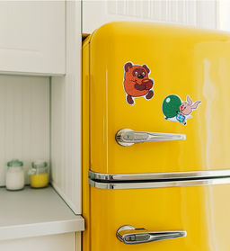 Кристальная (алмазная) мозаика ФРЕЯ CMF-ALVM-099 магнит Пятачок 9.5 х 7.5 см