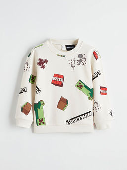 Minecraft Bask?l? Erkek ?ocuk Sweatshirt