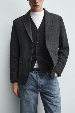 BOUCL_ HOUNDSTOOTH BLAZER - Zara фото 13