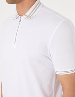 Beyaz Slim Fit Ti__rt
