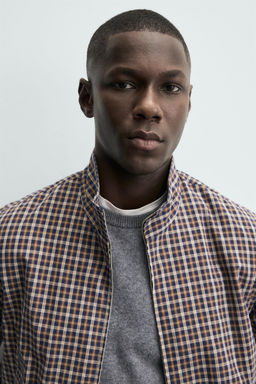 CHECKED BOMBER JACKET - Zara фото 13