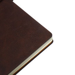 Ежедневник недатированный А5, 80 листов, в клетку, на гребне, обложка кожзам, с хлястиком, коричневый - Simaland фото 4