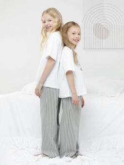 МП 1657/белый Н250 пижама для дев