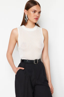 Tas Transparan Triko Bluz TWOSS24BZ00647 - Trendyolmilla фото 3