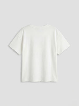 Bisiklet Yaka Kuromi Bask?l? K?z ?ocuk Ti??rt