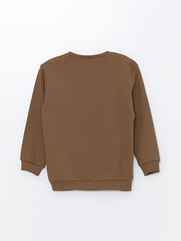 Bisiklet Yaka Bask?l? Erkek Bebek Sweatshirt - Waikiki фото 3