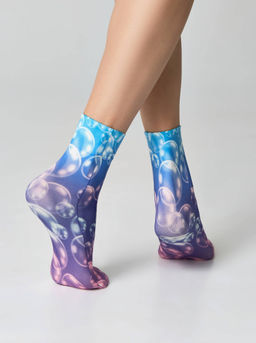 Цена за 2 пары. Носки фантазийные CONTE FANTASY Плотные носки с рисунком Bubbles - Conte elegant фото 3