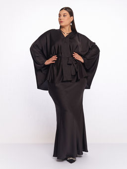 Атласная блузка TBL73537BLK01 - Артесса фото 10