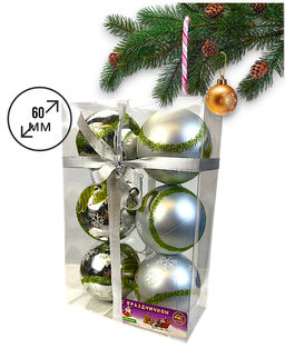 НГ шары на ёлку, символ года 60мм - Family фото 2