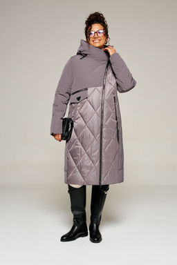 Пальто Beautiful Free 8023 дымчато-лиловый