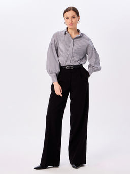 Блузка женская дл. рук. KATHARINA KROSS KK-B-006P-серая полоска  фото 5