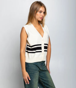 Жилет #КТ866 (3), кремовый