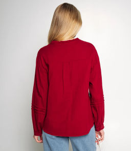 Блуза #КТ0912, бордовый - Dommod фото 3