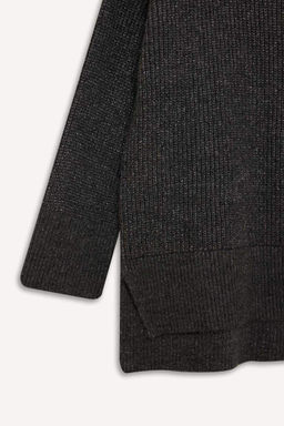 Базовый трикотажный свитер стандартного кроя с воротником-туникой - Defacto фото 13