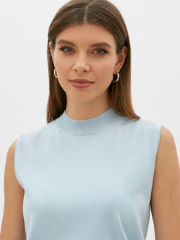 Conso/KJ 220727 - blue Топ Трикотажный