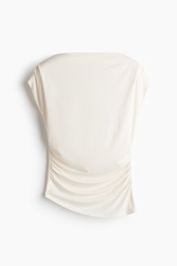Top drapeado con escote barco - H&m фото 3