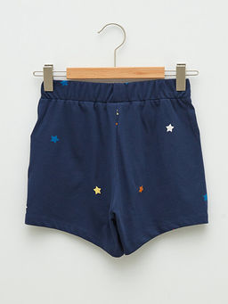 Beli Lastikli Bask?l? K?z ?ocuk ?ort - Waikiki фото 2