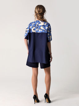 25235 Блуза т.синий