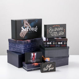 Набор подарочных коробок 10 в 1 MAN, 12 7 4 - 32.5 20 12.5 см