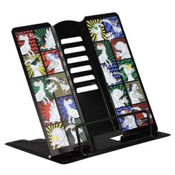 Подставка для книг и учебников арт.63083/ 24 ДИНО-КОМИКС (15.8x16x12.8 см, окрашенный чёрный металл,