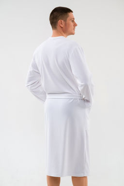 Халат мужской из махры Ренат белый - Амадэль фото 7