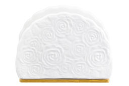 Салфетница 12*5*9 см "Розы" на дер. подставке