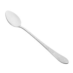 Цена за 2 шт. Ложка чайная с удлиненной ручкой "Цветы", 19см, нерж.сталь 815-402