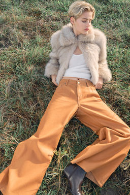 Pantalon ancho revestido