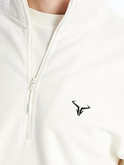 Dik Yaka Erkek Sweatshirt