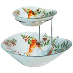 САЛАТНИК ДЛЯ СЕРВИРОВКИ ДВОЙНОЙ 15 И 25 СМ КОЛЛЕКЦИЯ ЗИМНЯЯ СКАЗКА - Lefard фото 3