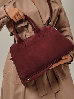 Замшевая сумка Deboro 31092 махагон