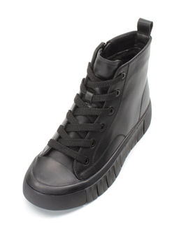 04-YSN2285-1 BLACK Ботинки женские зимние (натуральная и искусственная кожа, шерсть)