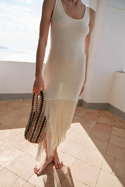 BOLSO DE HOMBRO CUENTAS / Multicolor