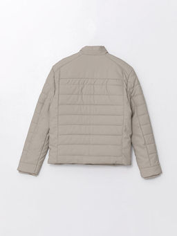 Dik Yaka Erkek ?ocuk Deri G?r?n?ml? Mont - Waikiki фото 2