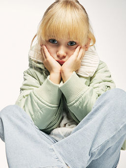 Kap??onlu Kapitone Desenli K?z ?ocuk Mont - Waikiki фото 3