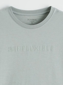 Bisiklet Yaka Bask?l? Erkek Ti??rt