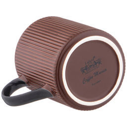 КРУЖКА КОФЕЙНОГО ЦВЕТА С ЗОЛОТОЙ ДЕТАЛЬЮ 400 МЛ - Lefard фото 3