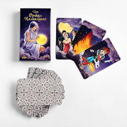 Карты таро Оракул полнолуния, карты гадальные, с инструкцией, 108 карт, 7.1×11.6 см