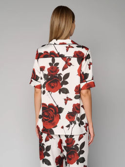 Рубашка женская 12521-33094 white/red